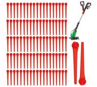 Rechange en plastique pour coupe-bordure - 100 lames en plastique de haute qualité - Compatible avec Gardena EasyCut 23/18 V, SmallCut 23/18 V, ComfortCut 23/18 V - Remplacement RotorCut - L