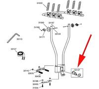 Thule Lock 34147 Hangon 970/3 Spare Part Noir Black