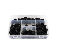 Rechange Outils À Vis Kit De Vis Carénage pour Moto pour pour CBR 600 pour CBR600 1999 2000 Complet, Clips, Écrous Et Pièces en Acier(Noir)