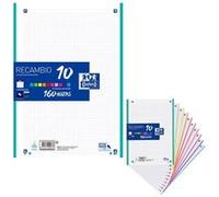 Rechange Oxford 10 Bande A4 - 160 Quadrillage G