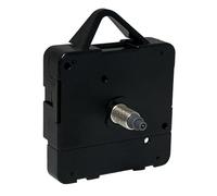 Rechange pour mouvement d’horloge à quartz sonore, mécanisme pour monter la pile et attaches fournis, Plastique, noir, Medium - 10mm Gold Thread - Total 17mm