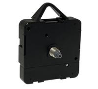 Rechange pour mouvement d’horloge à quartz sonore, mécanisme pour monter la pile et attaches fournis, Plastique, noir, Short - 5mm Gold Thread - Total 13mm