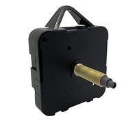 Rechange pour mouvement d’horloge à quartz sonore, mécanisme pour monter la pile et attaches fournis, Plastique, noir, Supersize - Gold Thread 24mm - Total 30mm