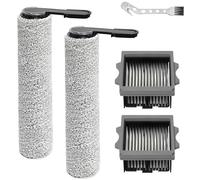 Rechange pour Tineco Floor One Stretch S6/i6 Stretch/i5 Stretch/S7 Stretch Ultra/Steam/S9 Artist,S7 Artist/Master,Switch S 6 S 7 Stretch/S6 stretch lite/Steam,2 Brosses à rouleau+2 filtre