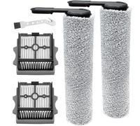Rechange pour Tineco Floor One Stretch S6/i6 Stretch/i5 Stretch/S7 Stretch Ultra/Steam,S9 Master/S9 Artist,S7 Artist/Master,Switch S 6 S 7 Stretch/S6 stretch lite/Steam,2 Brosses à rouleau+2 filtre