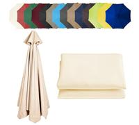 Rechange Toile De Parasol De Jardin À 6 Nervures/8 Nervures, Auvent De Rechange Pour Parasol De Terrasse (200cm/2.7m/300cm) - Épais Et Résistant - Toile De Parasol Deporté - Pour Plage/piscine/Jardin(