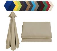 Rechange Toile De Parasol De Jardin À 6 Nervures/8 Nervures, Auvent De Rechange Pour Parasol De Terrasse (200cm/2.7m/300cm) - Épais Et Résistant - Toile De Parasol Deporté - Pour Plage/piscine/Jardin(