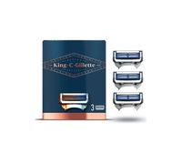 King C.Gillette Lames de rasoir pour homme pour le cou, 3 lames de rechange - 20 g