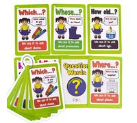 Rechardy Question Mots Flashcards Phrases anglaises Grammaire Apprentissage Cartes de poche Jouets ducatifs d'apprentissage Fournitures de mater