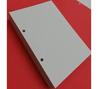 Recharge 200 feuilles (400 pages) - 2 trous - A5 14,5 x 20,5 cm - Carreaux 5 mm - DIN A5 2-holes - pour classeur A5 avec 2 anneaux espacés de 8 cm.