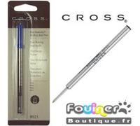 Lot de 6 Recharge pour roller CROSS pointe moyenne encre bleue CROSS