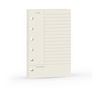 Recharge A7 pour agenda Filofax, 11 styles au choix, 6 trous/100 g/m², 12 x 8 cm, Harphia Cornell