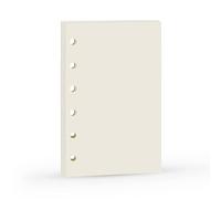 Recharge A7 pour agenda Filofax, 11 styles au choix, 6 trous/100 g/m², 12 x 8 cm, Harphia Plain Blank