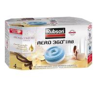 Rubson - Recharges Absorbeur d'humidité Aero 360° Arôme Vanille Lot de 4