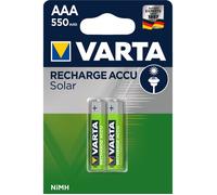 Varta RECH.AC.Solar AAA550mAh BLI2 Pile rechargeable LR3 (AAA) NiMH 550 mAh 1.2 V 2 pc(s)
