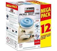 Recharge Aero 360 Neutre pour absorbeur d'humidité RUBSON - Lot de 12 recharges