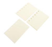 Recharge Agenda A7 Beige en Papier, 6 Trous, Feuilles | Feuilles Détachables pour Reliure Standard, Réorganisation Facile, Usage Bureau, Suivi de Projet