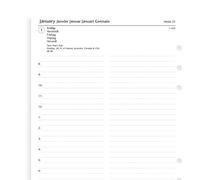 Recharge agenda FILOFAX organiseur A5-1 jour par page - 148x210mm - 2026