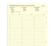 Recharge agenda FILOFAX organiseur A5-1 semaine sur 2 pages - 148x210mm - HORIZONTAL - 2026