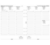Recharge Agenda Format A5 Filofax 2018 1 Semaine Sur 2 Pages