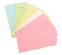 Recharge Agenda Organiseur A6, Feuilles Perforées 6 Trous, Papier | Pages Colorées, Lignes et Quadrillage, Écriture Fluide, pour Classeurs et Carnets à Anneaux A6