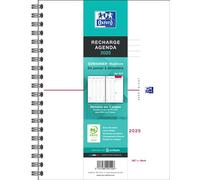 Recharge agenda semainier Oxford 2026 Reliure Intégrale 16 x 24 cm