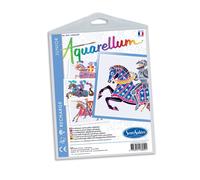 SentoSphère - RECHARGE AQUARELLUM JUNIOR - CHEVALIERS - Recharge Cartes Aquarellum - Kit peinture - Peinture Aquarellable Magique - A partir de 6 ans - fabriqué en France