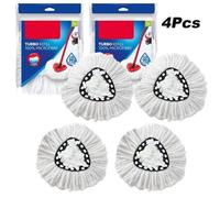 Recharge Balai Vileda,Vileda Turbo 3 en 1 EasyWring and Clean Têtes de Balai Serpillère Recharge Convient à Tous Les Types de Sols