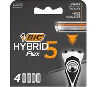 Recharge Bic Hybrid 5 Flex - Bic - Lot de 4 - Pour adulte - Confort optimal - Précision accrue