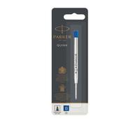 Parker Recharge pour stylo bille Quinkflow – Pointe large – Encre bleue – Lot de 1
