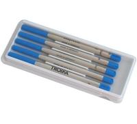 Recharge BLEUE pour stylo à bille CONSTRUCTION SLIM G2 MINE GRAND ESPACE PIP28 BLUE 5 pièces