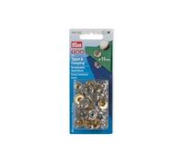 Prym Recharge pour boutons-pression 390202 sans couture 15 mm argenté – 10 boutons