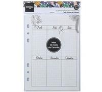 Recharge bullet journal - pages mensuelles Multicolore G