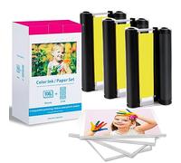 Recharge CP1500 CP1300 KP-108IN 3115B001(AA), Compatible avec Canon Papier Photo et Cartouche pour CP1200 CP1000 CP910, 3 Cartouche et 108 Papier Photo (100x148mm)