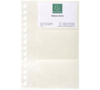 Recharge de 10 pochettes détachables Exacompta Exactive pour porte cartes de visite G