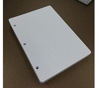 Recharge de 100 feuilles (200 pages) - 3 trous - A5 14,5 x 20,5 cm. Lignes 7 mm. - DIN A5 3 trous - pour classeur avec 3 anneaux