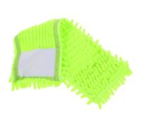 Recharge de Balai Plat Lavable en Tissu Vert, 15,8x4,7 Pouces | Texture Unique, Mécanisme à Dégagement Rapide, Nettoyage Humide et Sec, pour Surfaces en Bois Dur et Stratifié