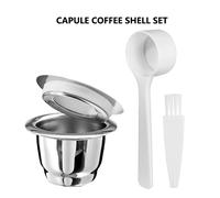 Recharge de capsules de café Nespresso en acier inoxydable, rechargeables, filtres à café réutilisables, tasse, outil Barista LA5
