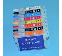 Recharge de cartouche 100% compatible compatible avec les chariots rechargeables pour imprimante Epson Stylus Photo R2000 T159 T1590-T1599 avec puce ARC