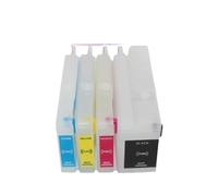 Recharge de cartouche à encre à encre 4PC 712xl compatible Compatible avec DesignJet T630 T650 T210 T230 T250 Les imprimantes fonctionnent avec les modèles 712 712xl comprend une puce jetable