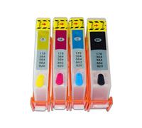 Recharge de cartouche encre pour imprimante HP 655, avec puce de réinitialisation automatique, pour Deskjet Ink avantage 6525 3525 5525 4615 4625