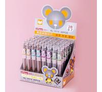Recharge De Crayons Mécaniques 2b Multicolores, 48 Pièces/Lot, Kawaii Bear, Crayons De Remplacement Automatiques, Fournitures Scolaires Et De Bureau