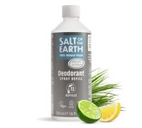 Recharge de déodorant naturel Salt of the Earth pour hommes, vétiver et agrumes - Végan, certifié Leaping Bunny, fabriqué au Royaume-Uni - 500ml