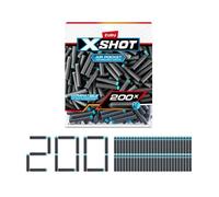 Recharge de fléchettes - ZURU - X-SHOT Excel Pack 200 - Technologie a poche d'air - Compatibilité universelle - Pack pratique