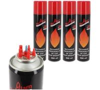 Recharge de gaz - Belflam - 300 ml - 5 embouts - Compatible briquets - Gaz butane