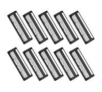 Recharge de Grattoir Dorsal Triple Lame pour Hommes, 10 Pièces | Acier Inoxydable et Abs, Tête Courbée Adaptative, Poignée Longue Antidérapante, Usage Voyage et Salon