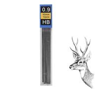 Recharge de mine lisse en graphite pour étudiant, fournitures d'examen | Recharge de mine lisse pour crayon, noyau en graphite résistant à la casse, fournitures d'examen d'étude