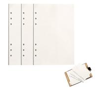 Recharge de Papier, 135 Feuilles Rechargeable Papier Pour Notes, 6 Trous Papier de Remplissage Vierge, pour Carnets de Notes, Croquis, Dessin, A6