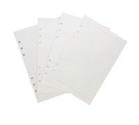 Recharge de papier pour classeur A5 21 cm / A6 17 cm 6 trous Couverture ronde Classeur (marqué, doublé, quadrillé et papier de recharge vierge, A5)
