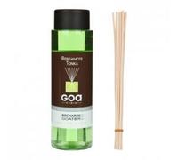 Recharge de parfum pour diffuseur - GOA - Bergamote Tonka - 260 ml - Pour diffuseur à tiges de rotin